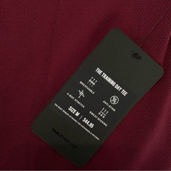 NWT Mens Fabletics The Training Day Tee Shirt - Picture 2 of 4